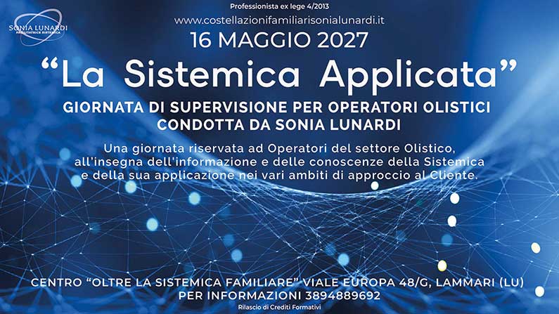 La Sistemica Applicata Maggio 2027